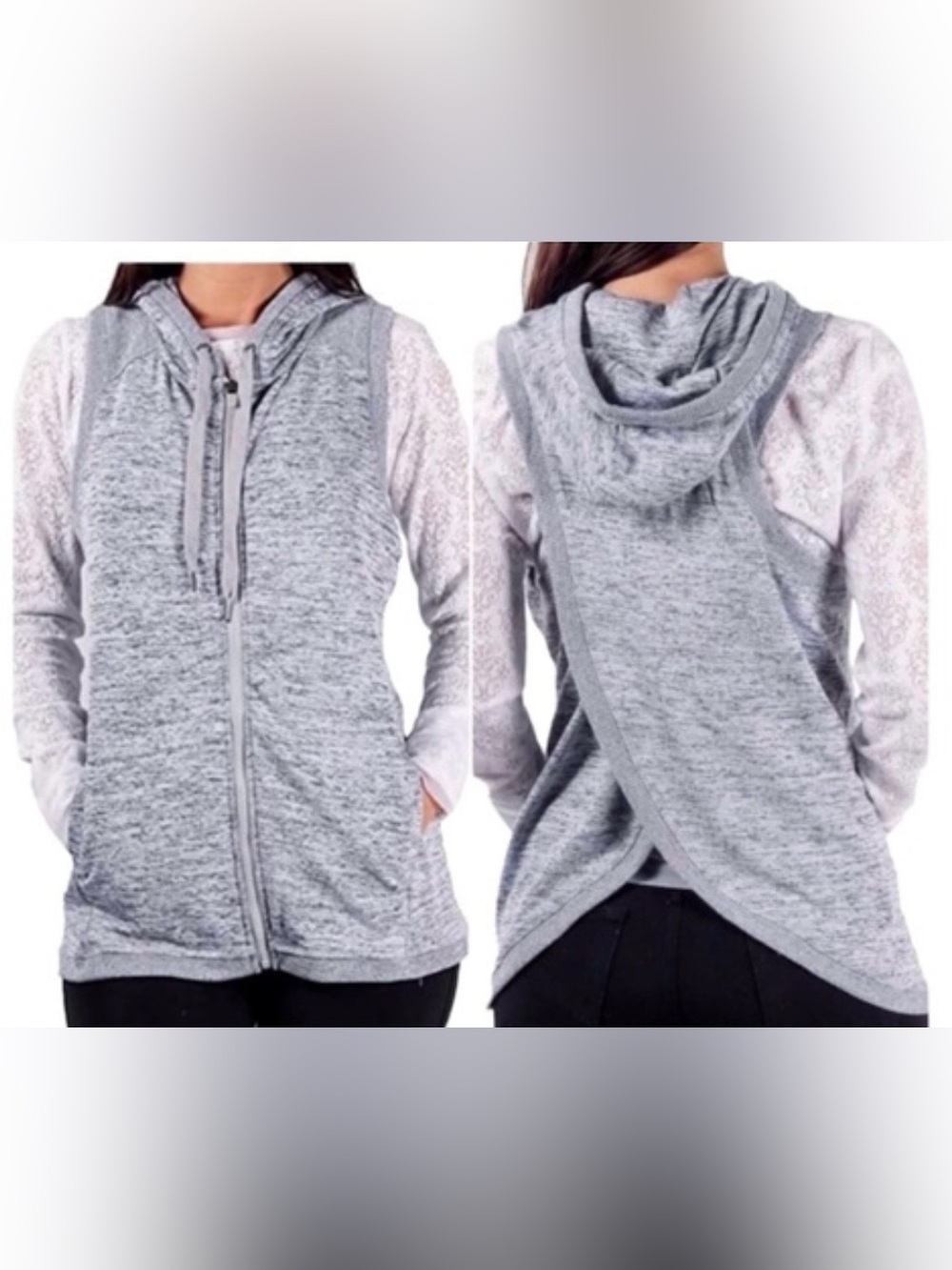 NWT 90 Degree By Reflex Crossover Hoodie Vest Size S​